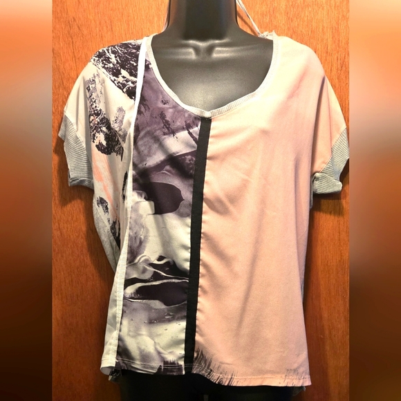 Zara Tops - Zara cool multi media/fabric top szS